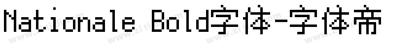 Nationale Bold字体字体转换